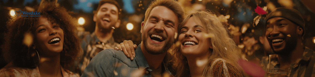 Holiday smile banner